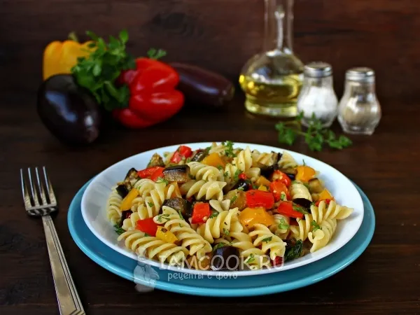 Фото блюда: Паста с запеченными овощами