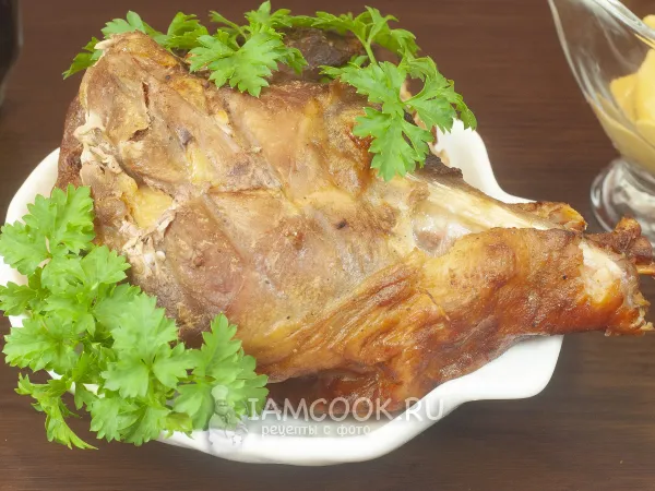 Фото готового блюда: Голень индейки в аэрогриле