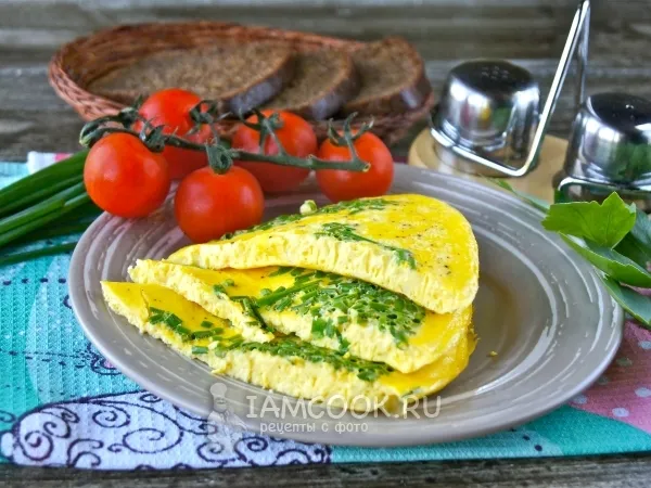 Фото готового блюда: Омлет из гусиных яиц