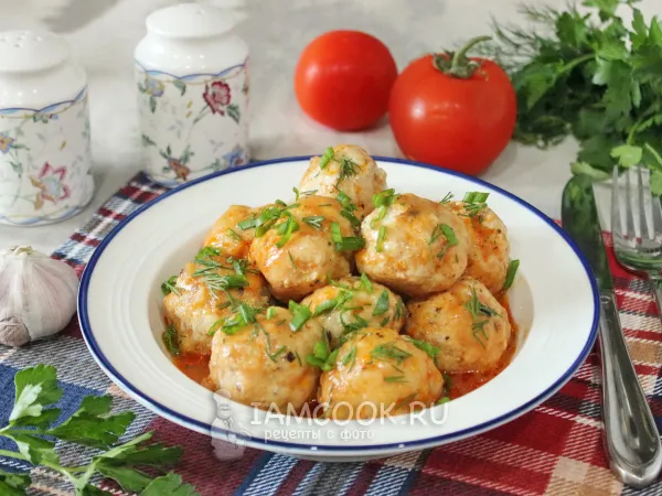 Фото готового блюда: Постные рыбные тефтели