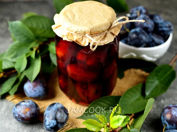 Фото блюда: Маринованные сливы с горчицей на зиму