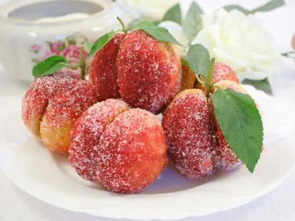 Фото готового блюда: Пирожные «Персики»