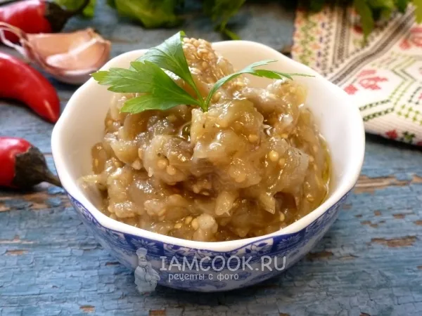 Фото блюда: Баклажаны, запеченные целиком в духовке