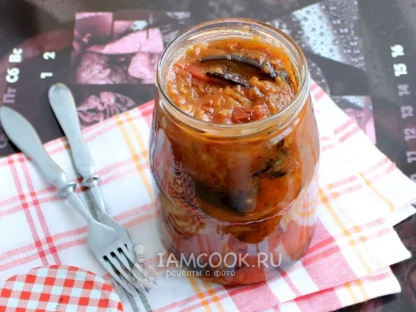 Фото блюда: Баклажаны в аджике на зиму