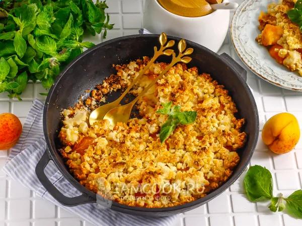 Фото блюда: Тёртый пирог с абрикосами