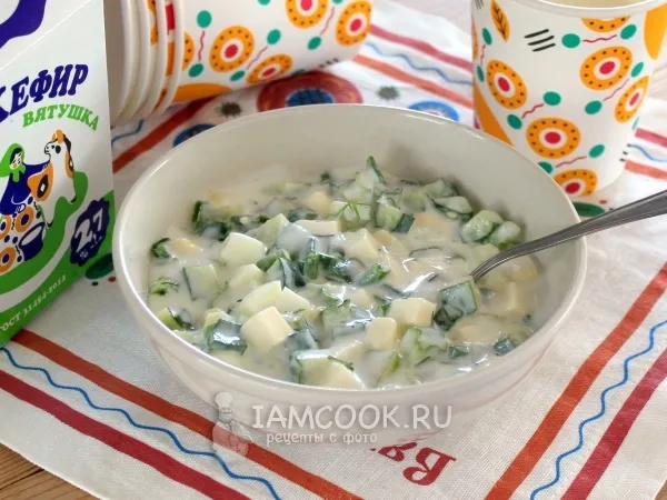 Фото готового блюда: Диетическая окрошка