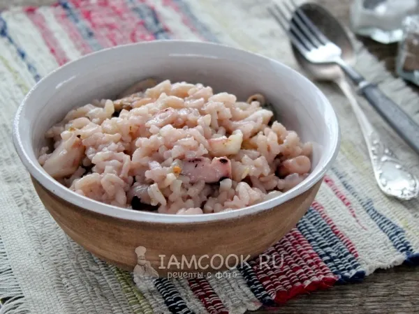 Фото блюда: Ризотто с морепродуктами в мультиварке