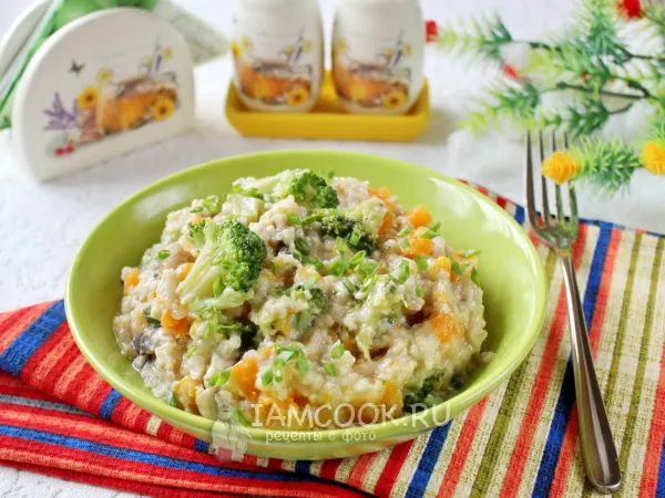 Фото блюда: Овсянка с овощами