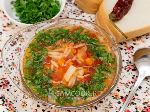 Фото блюда: Суп с пастой орзо