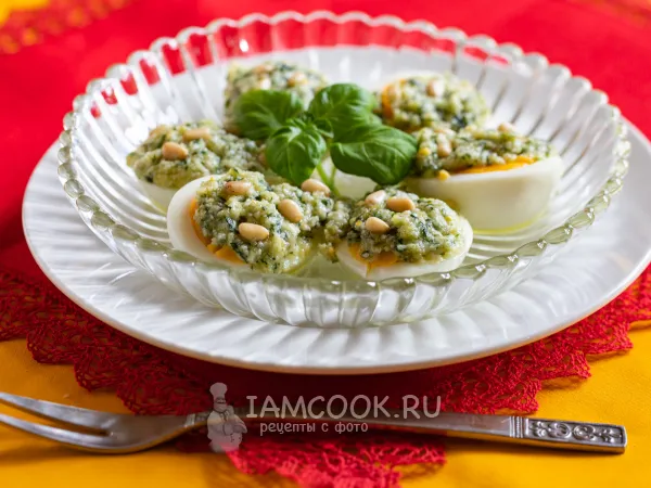 Фото блюда: Яйца с песто