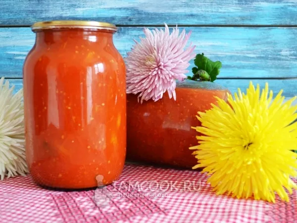 Фото блюда: Сок томатный в мультиварке на зиму