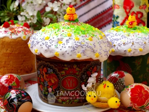 Фото готового блюда: Заварной кулич