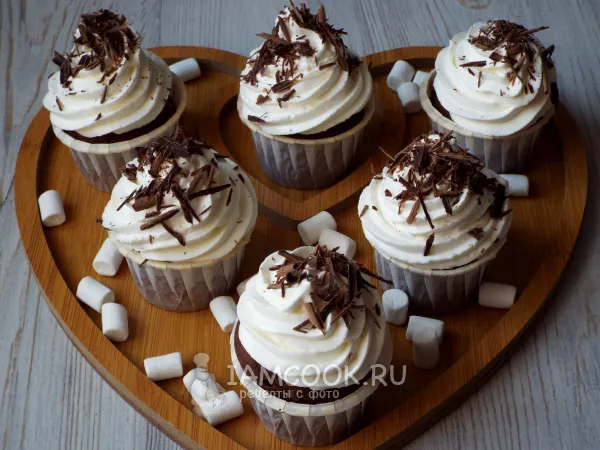 Фото блюда: Капкейки «Чёрный лес»