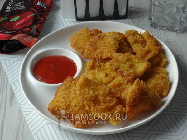 Фото блюда: Кальмары в панировке на сковороде
