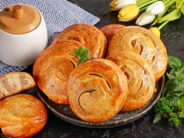 Фото блюда: Булочки с какао и сахаром