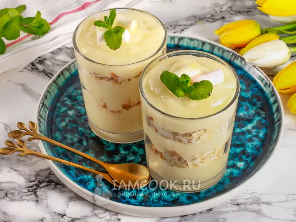 Фото блюда: Десерт «Наполеон» в стакане