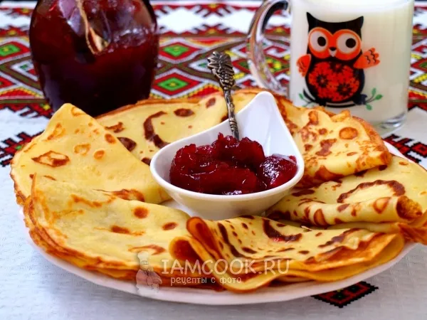 Фото блюда: Пышные блины на кислом молоке