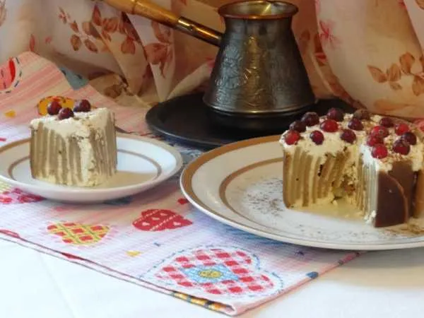 Фото блюда: Кофейно-творожный тортик