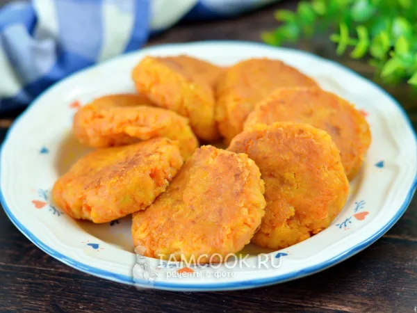 Фото блюда: Морковные котлеты с сыром