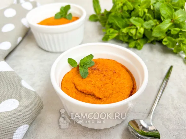 Фото блюда: Диетический морковный пудинг в духовке