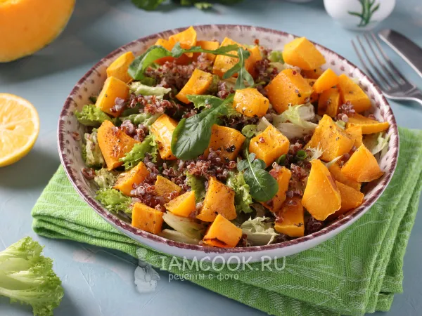Фото блюда: Салат с киноа и тыквой