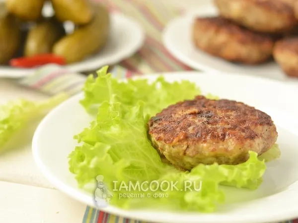 Фото блюда: Мясные биточки в духовке