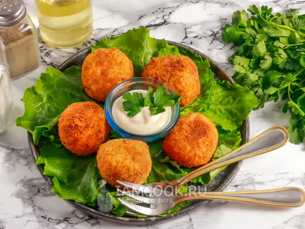 Фото блюда: Рисовые шарики с креветками