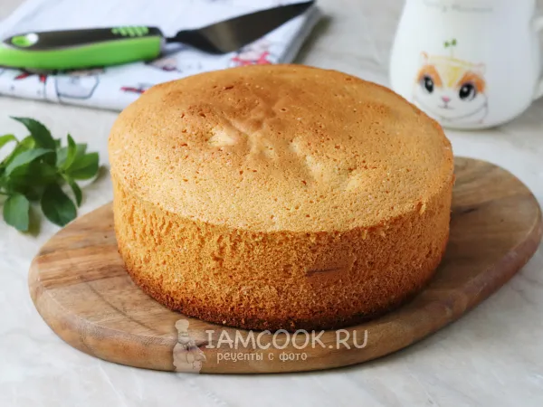 Фото готового блюда: Бисквит без разделения яиц