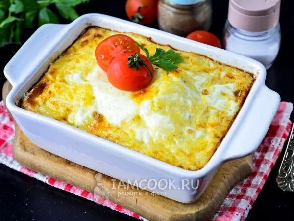 Фото блюда: Запеканка из вермишели с яйцом