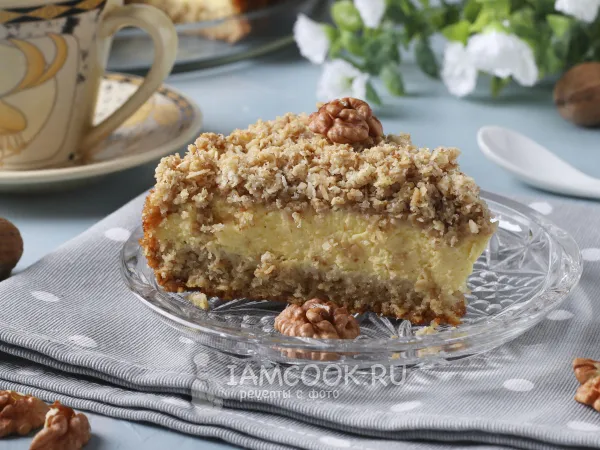 Фото готового блюда: Овсяная королевская ватрушка