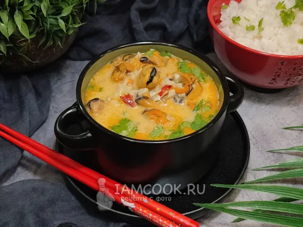 Фото блюда: Мидии в кокосовом молоке