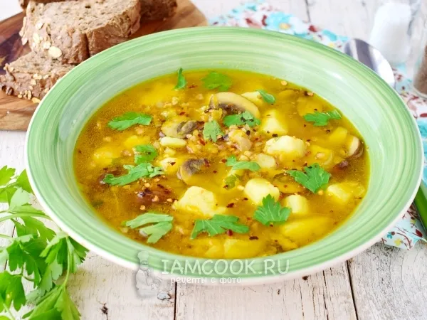 Фото готового блюда: Постный гречневый суп