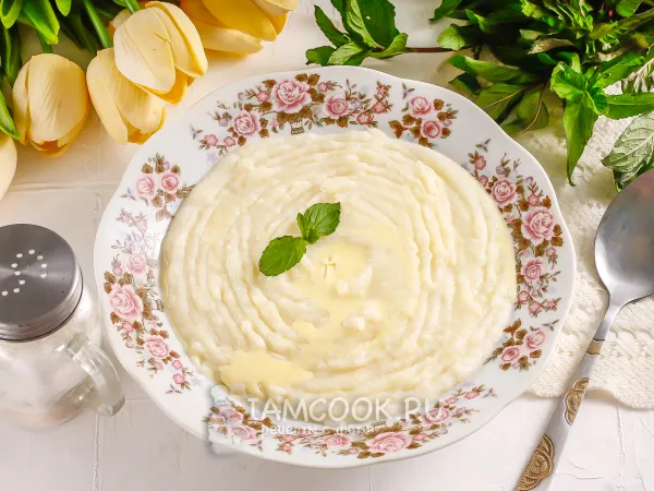 Фото блюда: Густая манная каша на молоке (вкусная!)