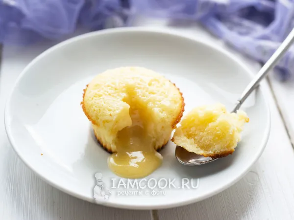 Фото блюда: Фондан из белого шоколада