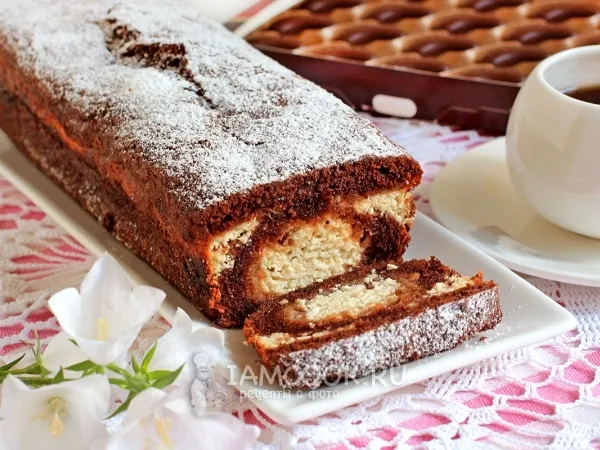 Фото блюда: Шоколадно-творожный кекс