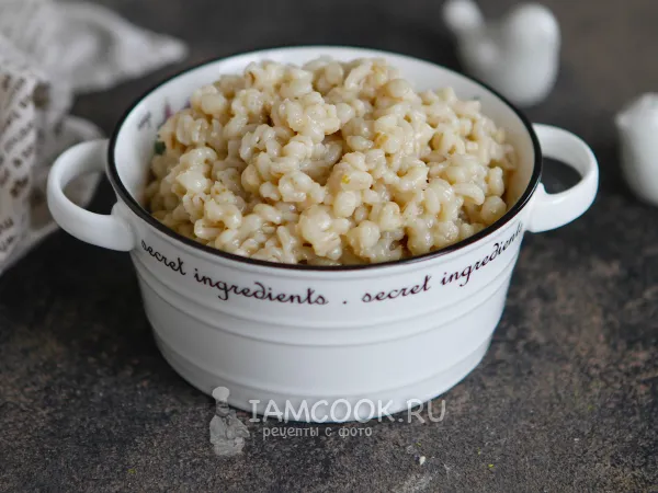 Фото блюда: Перловка с жареным луком
