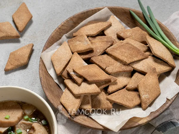 Фото готового блюда: Криспы ржаные (хлебцы) на закваске