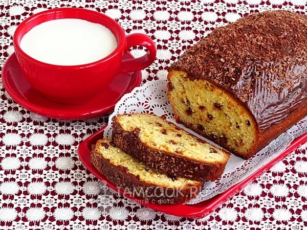Фото блюда: Кекс «Апельсиновый» с десертным шоколадом