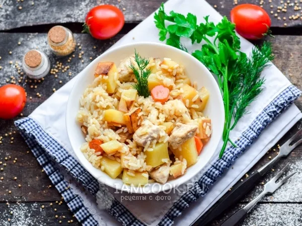 Фото блюда: Плов с картошкой