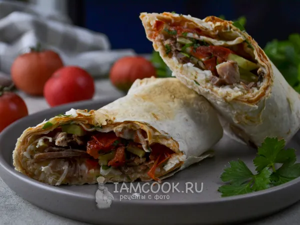 Фото блюда: Шаурма в аэрогриле