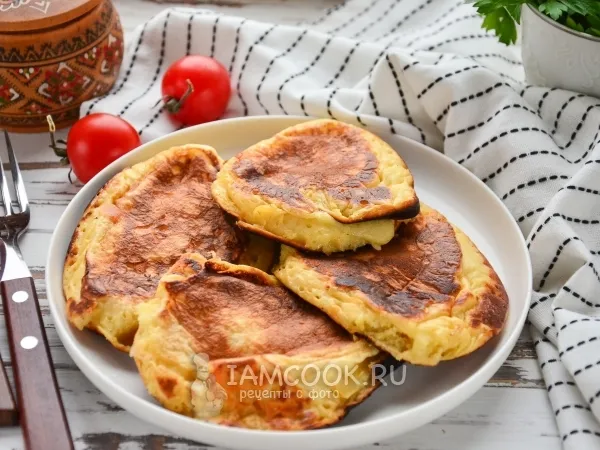 Фото готового блюда: Оладьи-хачапури