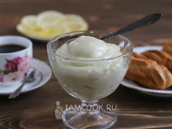 Фото блюда: Заварной крем для эклеров (классический рецепт)