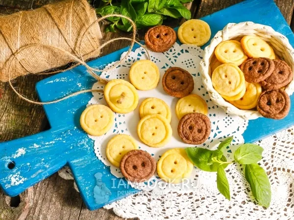 Фото готового блюда: Печенье «Пуговицы»