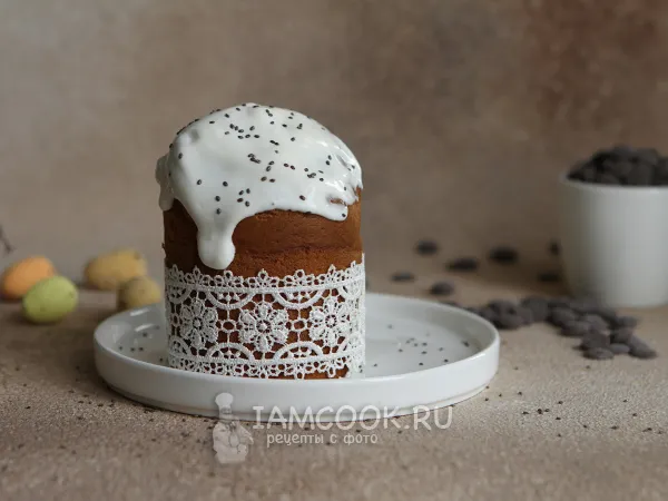 Фото готового блюда: Кулич пасхальный в аэрогриле