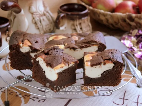 Фото готового блюда: Брауни с творогом