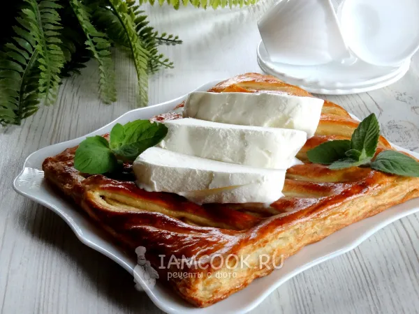 Фото блюда: Яблочный пирог с мороженым