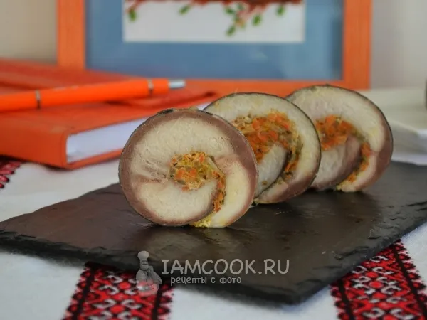 Фото блюда: Рулет из скумбрии с желатином