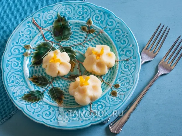 Фото готового блюда: Закуска «Картошка с крабовыми палочками»