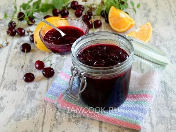 Фото блюда: Варенье из черешни без косточек с апельсином