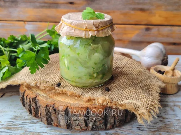 Фото блюда: Переросшие огурцы на рассольник на зиму